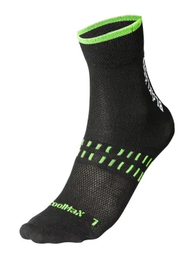 2190 (2 pairs) Sock DRY Black/NEON Green