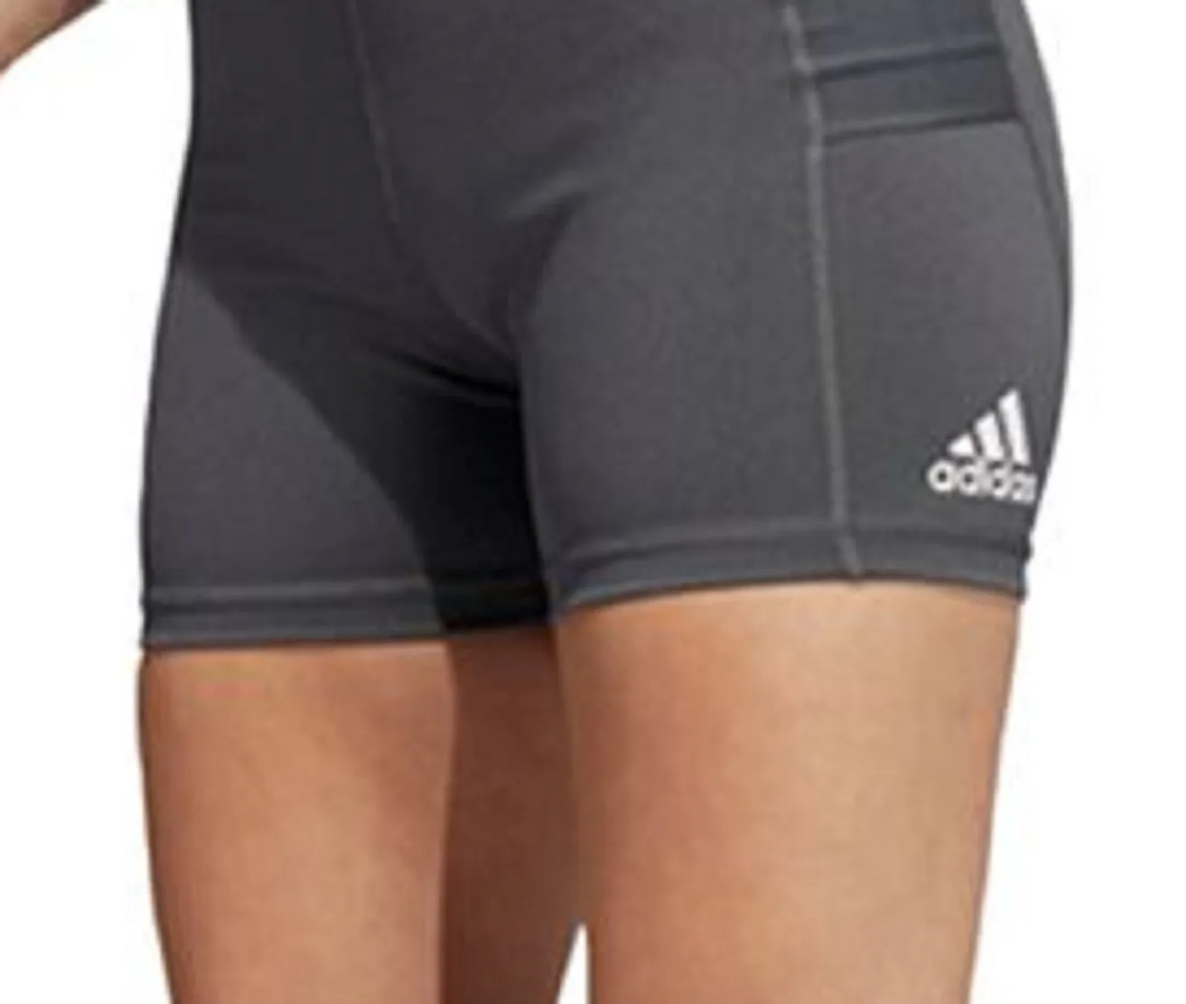 adidas Women's Side Pocket Training Shorts Gray Size X-Large