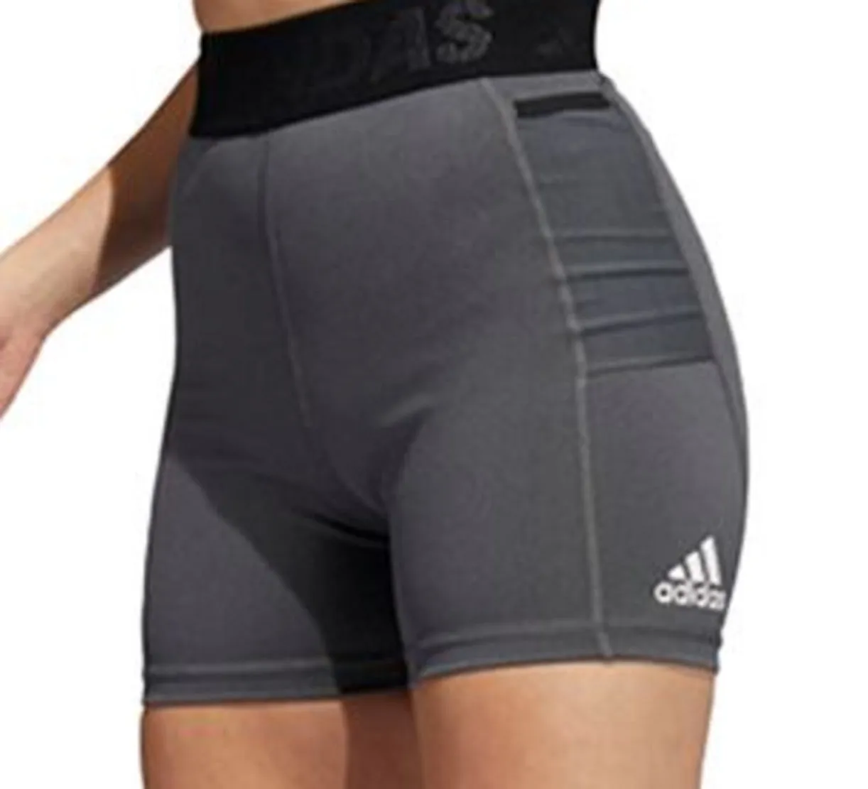 adidas Women's Side Pocket Training Shorts Gray Size X-Large