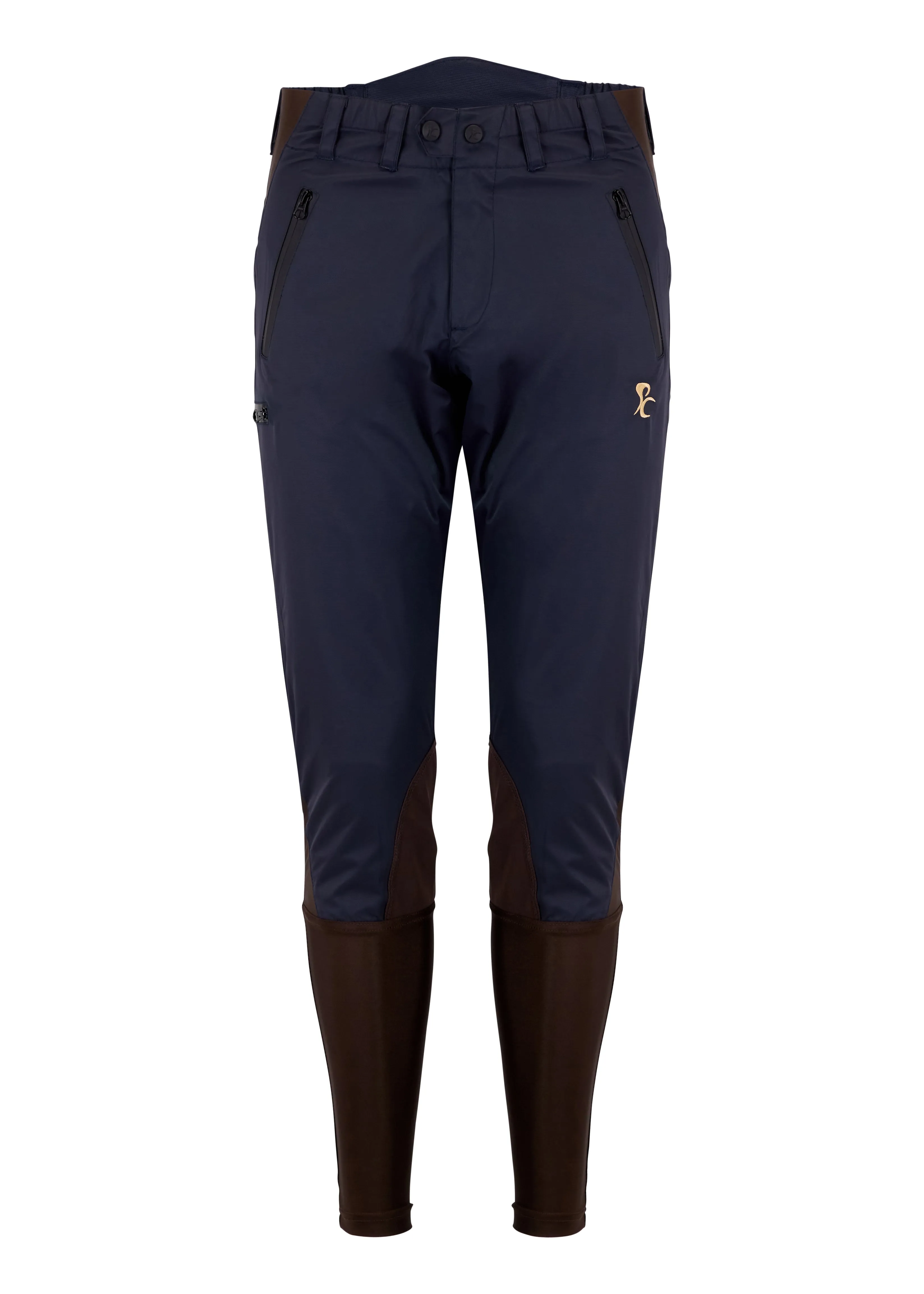 Adults Weatherproof Breeches - Navy and Brown