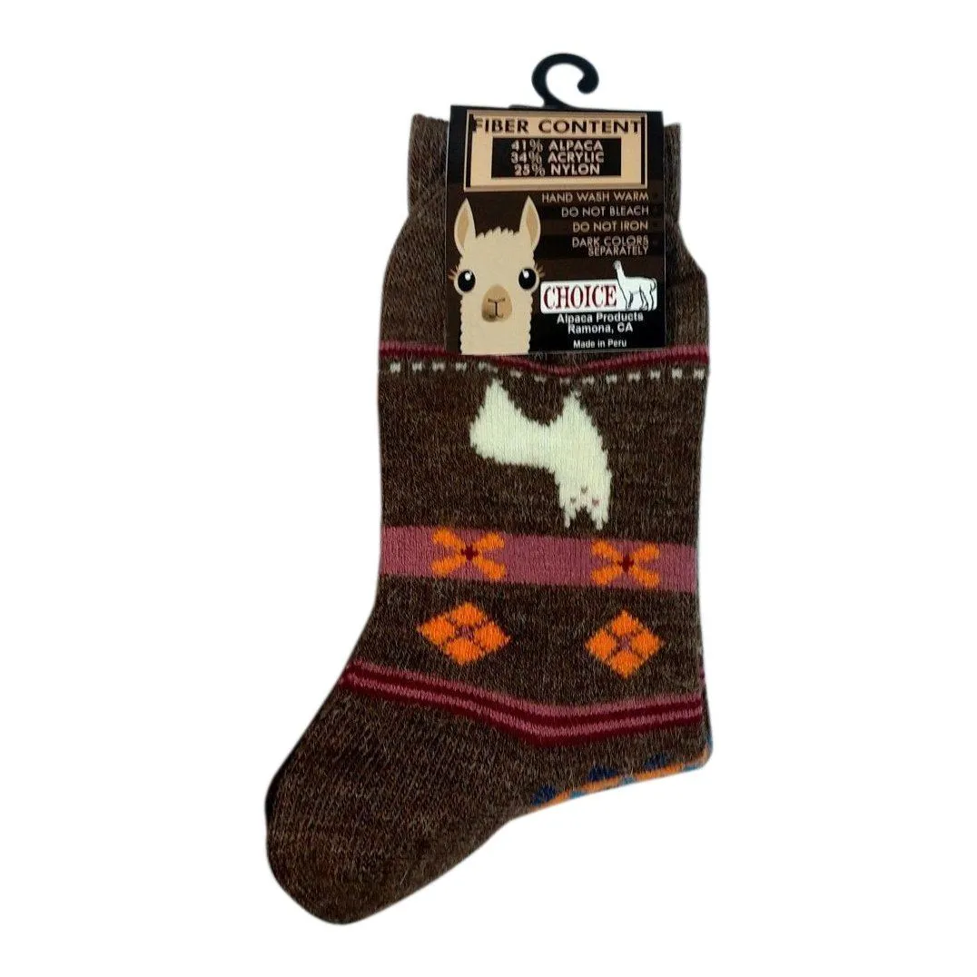 Alpaca Watching Socks