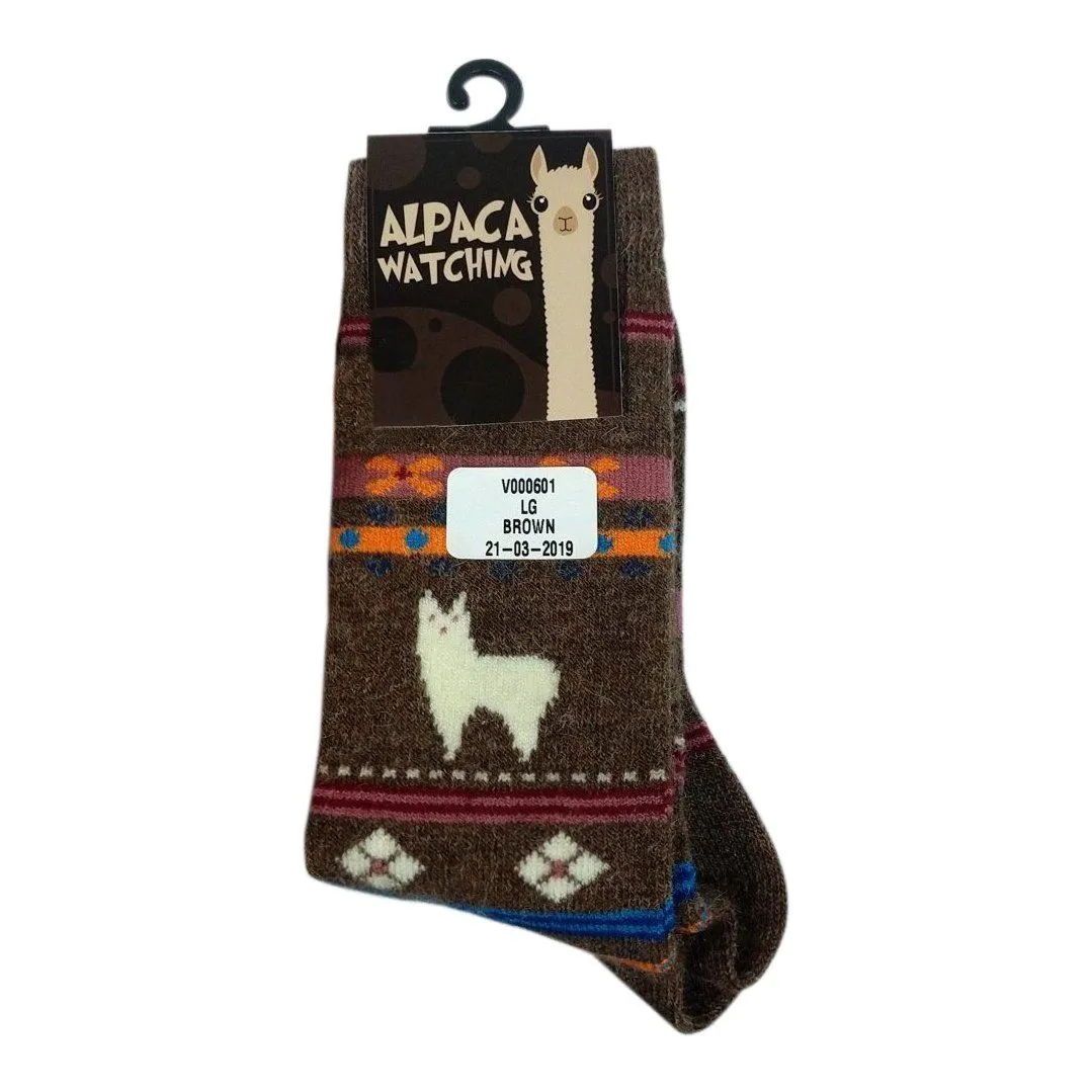 Alpaca Watching Socks