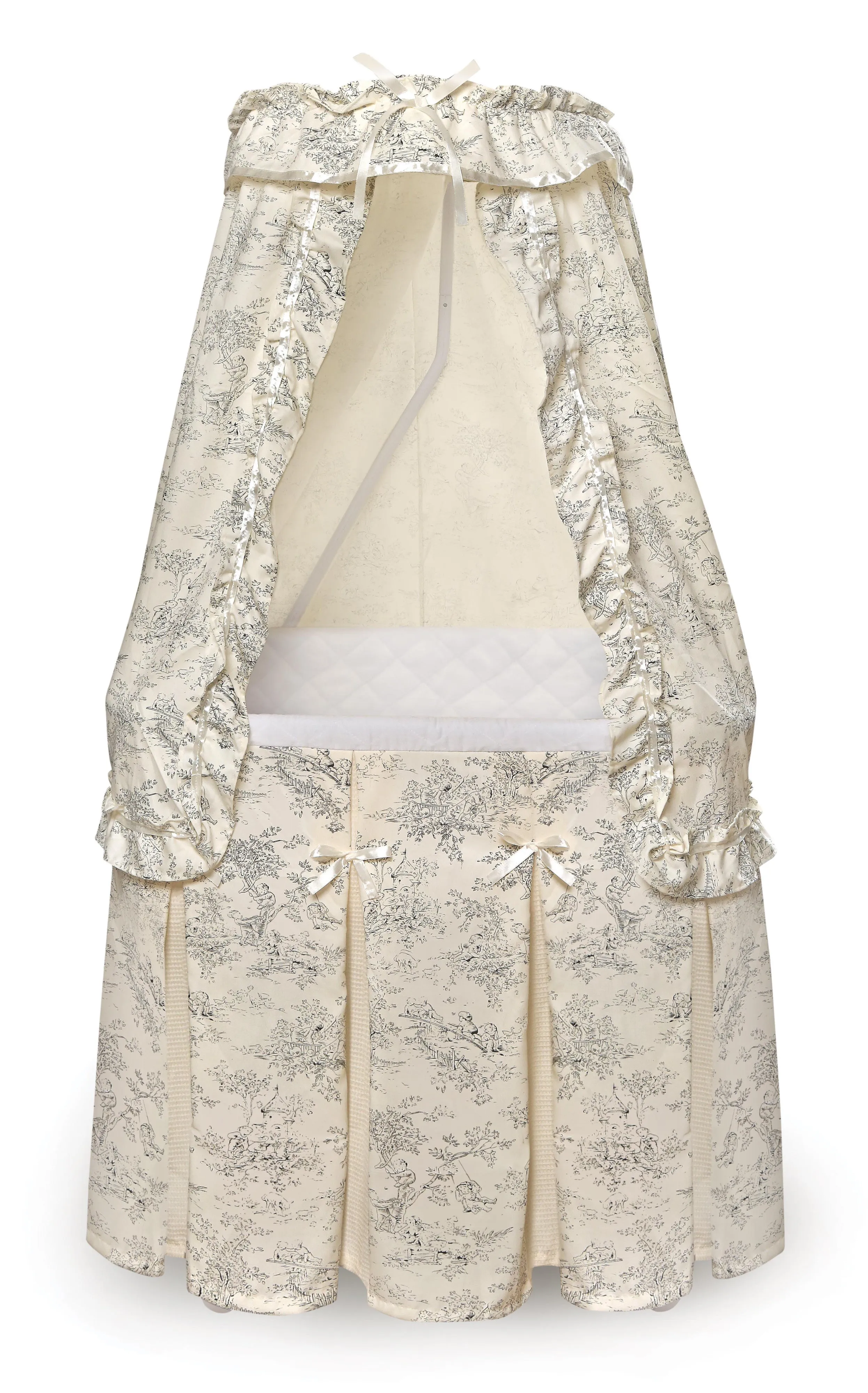 Badger Basket Majesty Baby Bassinet with Canopy