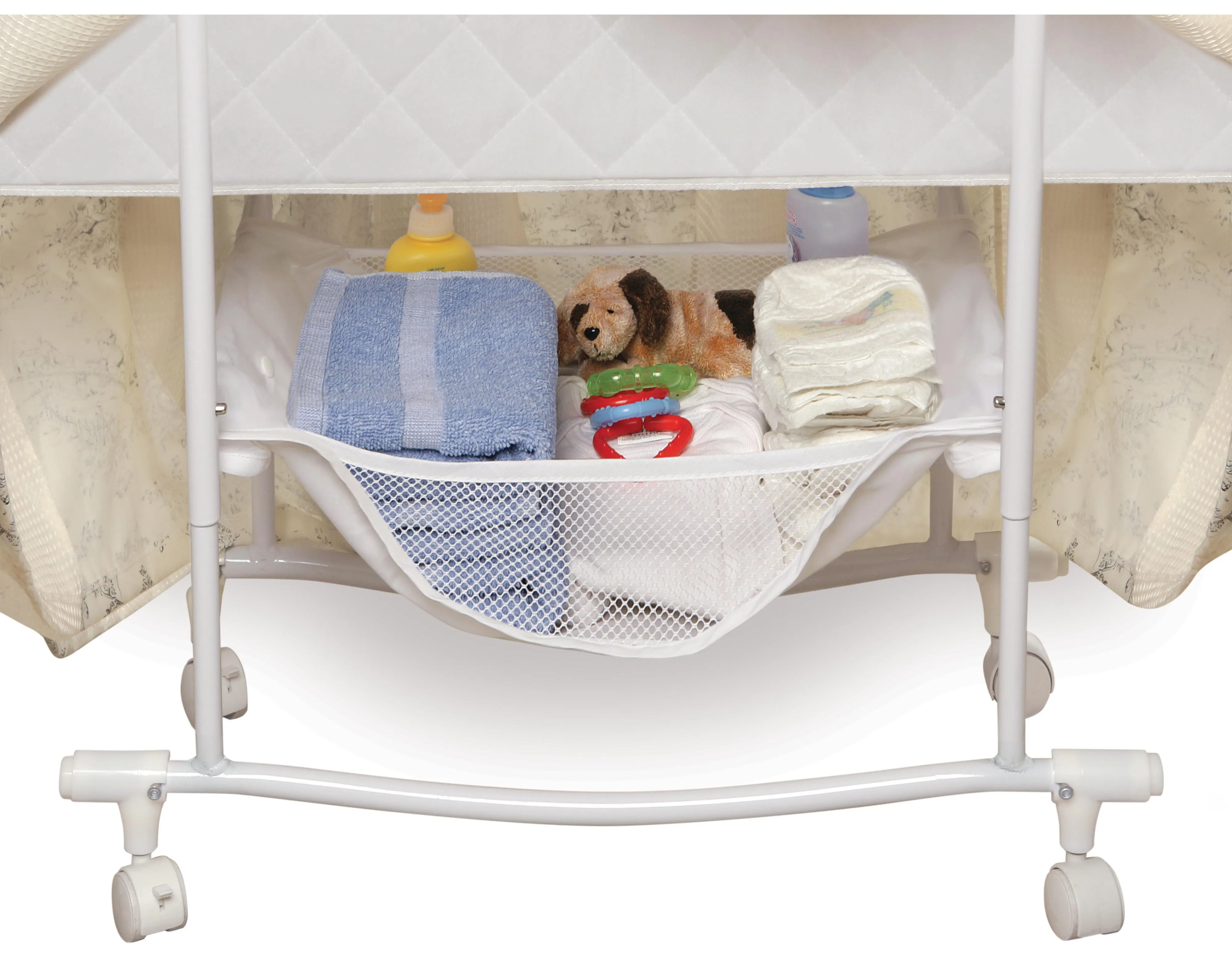 Badger Basket Majesty Baby Bassinet with Canopy