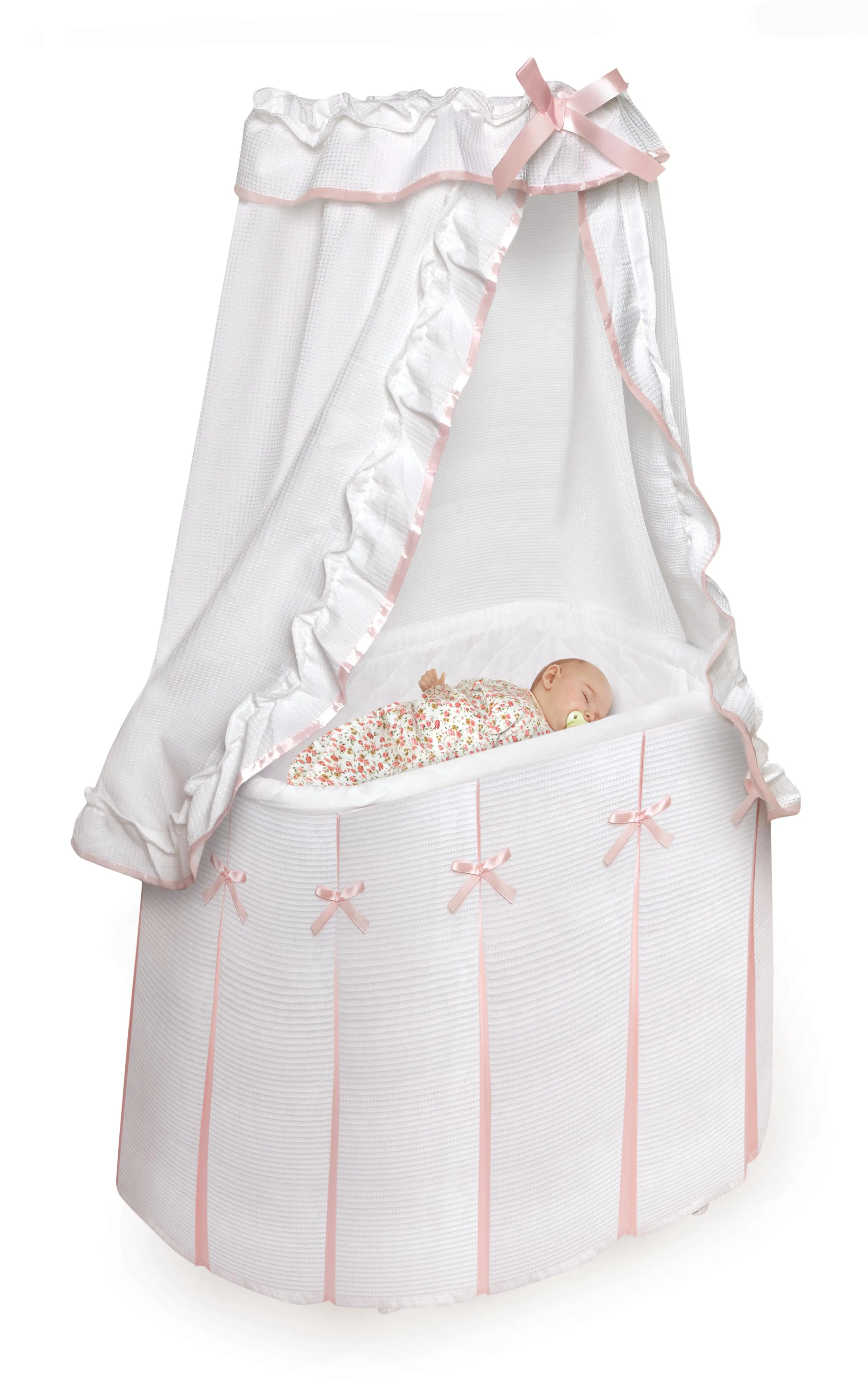 Badger Basket Majesty Baby Bassinet with Canopy