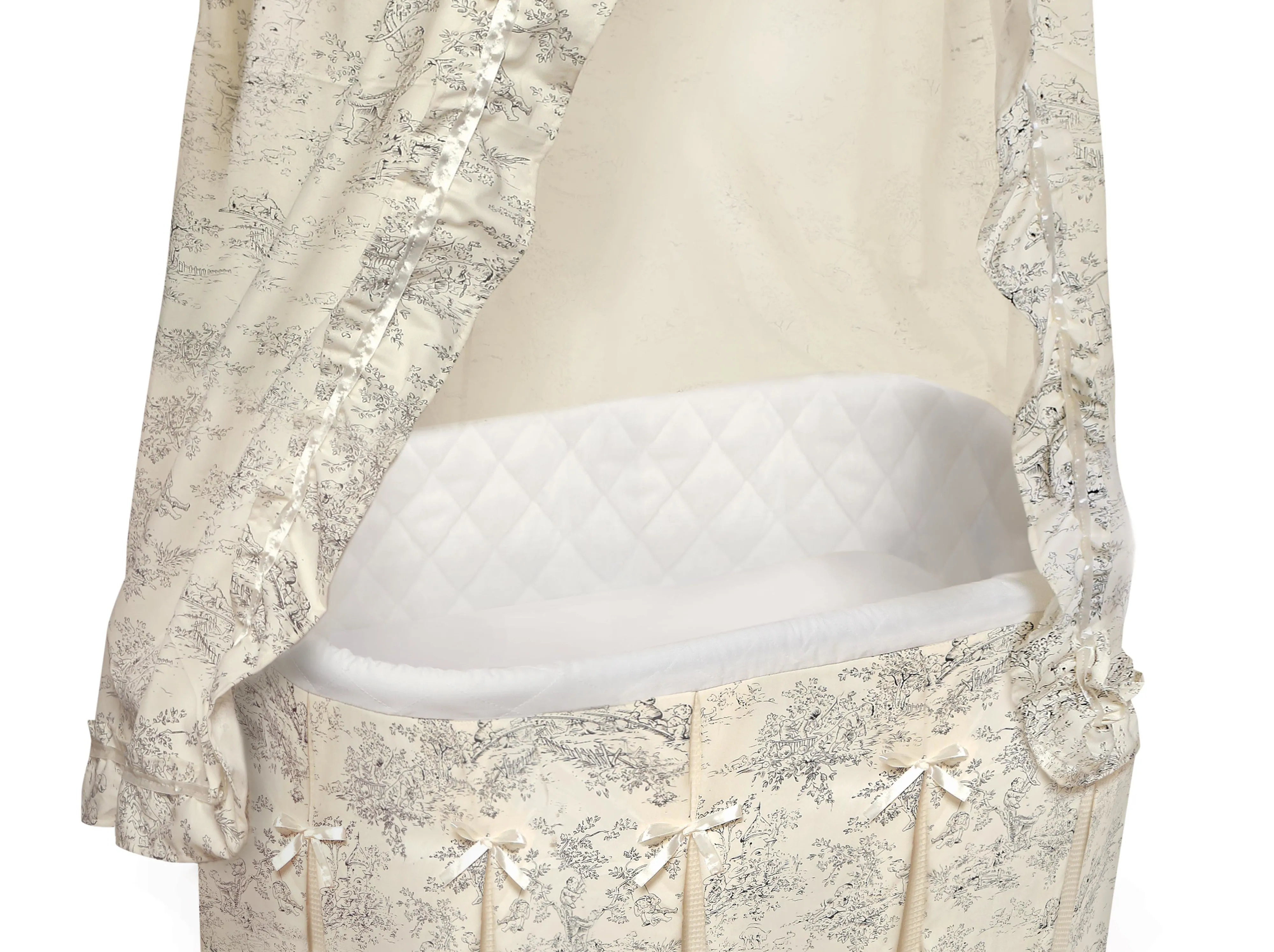 Badger Basket Majesty Baby Bassinet with Canopy