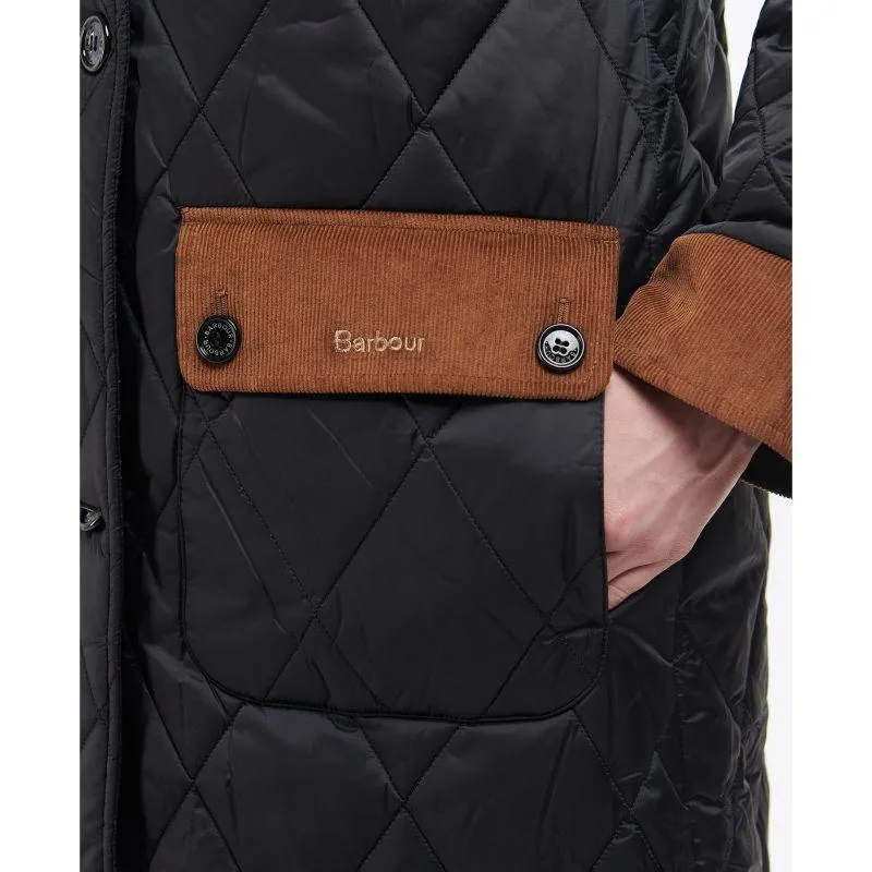 Barbour Mickley Ladies Quilted Coat - Black/Ancient