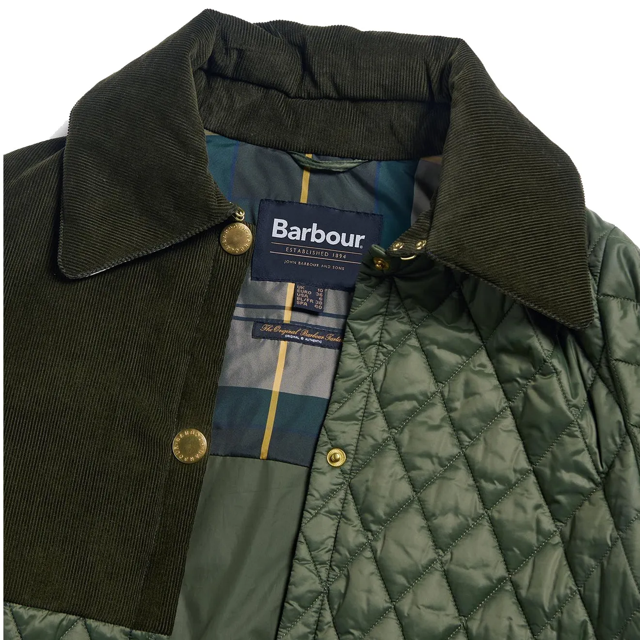 Barbour Womens Reeth Quilt Olive / Ancient