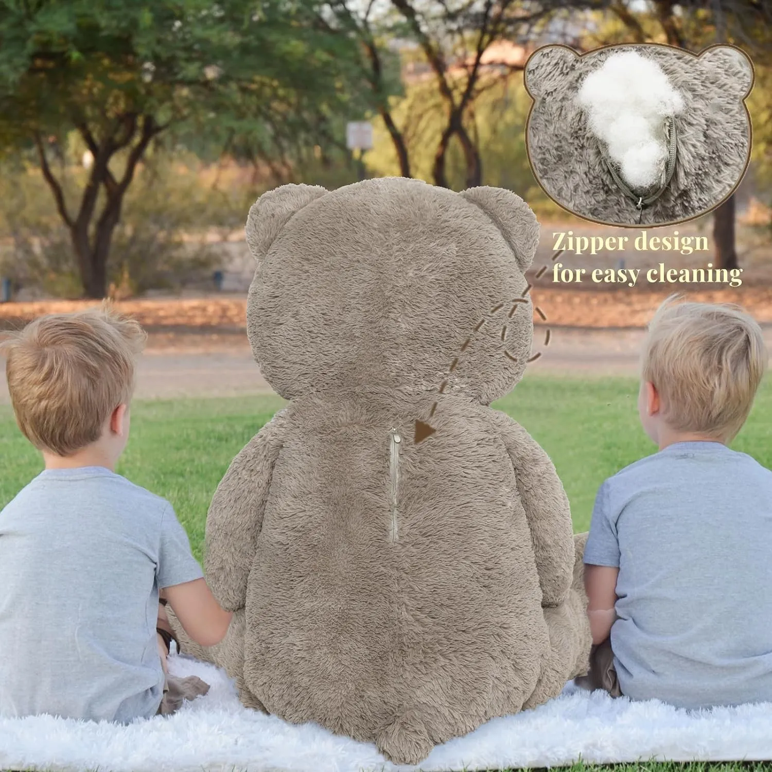 Big Teddy Bear Soft Toy, 47 Inches