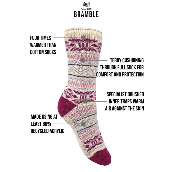 Bramble Fairisle Thermasock 4-7