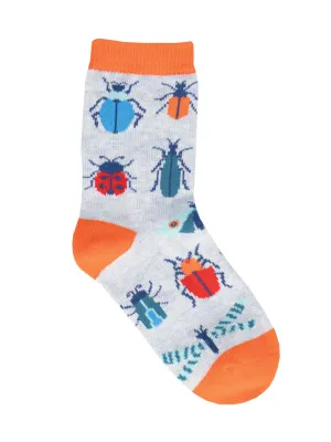 Buggin' Out Kid's Socks Blue Heather (2-4 Years)