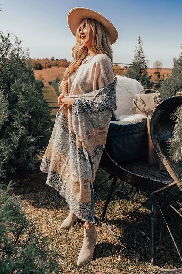 Bundled Up Bliss Hooded Poncho