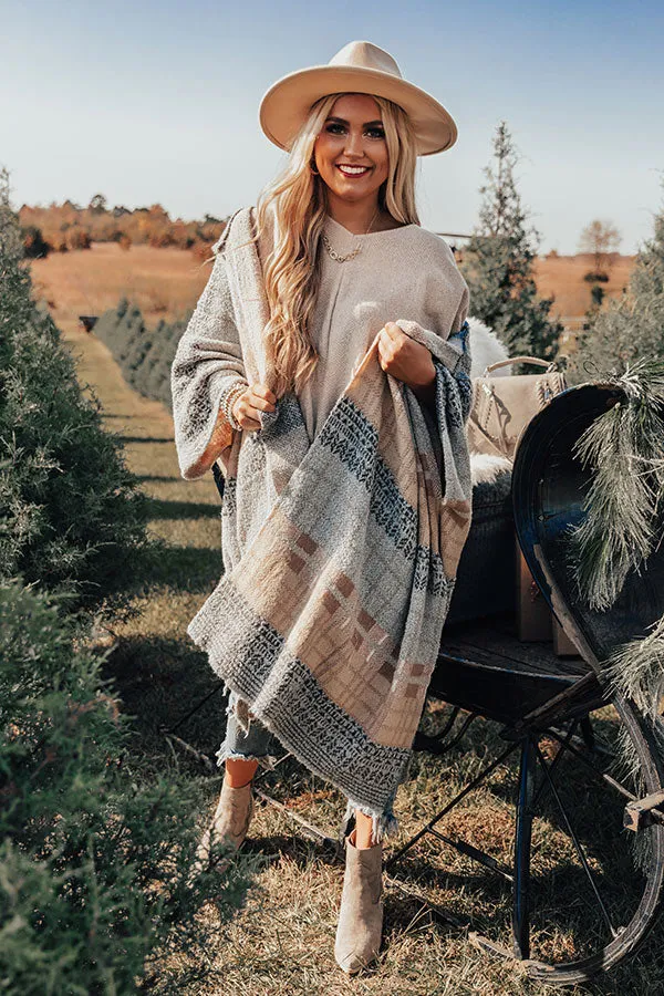 Bundled Up Bliss Hooded Poncho