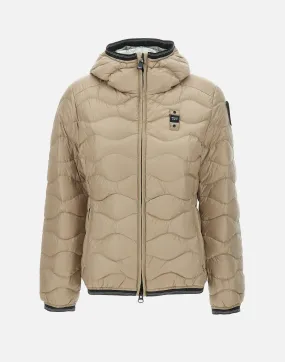 Camelia Women's Beige Down Jacket