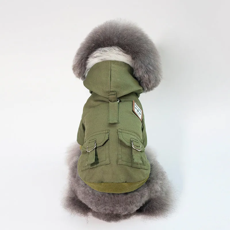 Cap dog coat