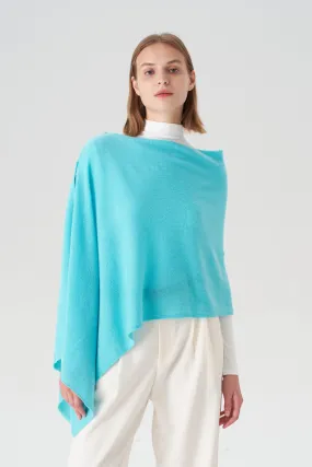 Cashmere Topper - Aqua