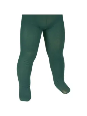 Childs Solid Green Tights