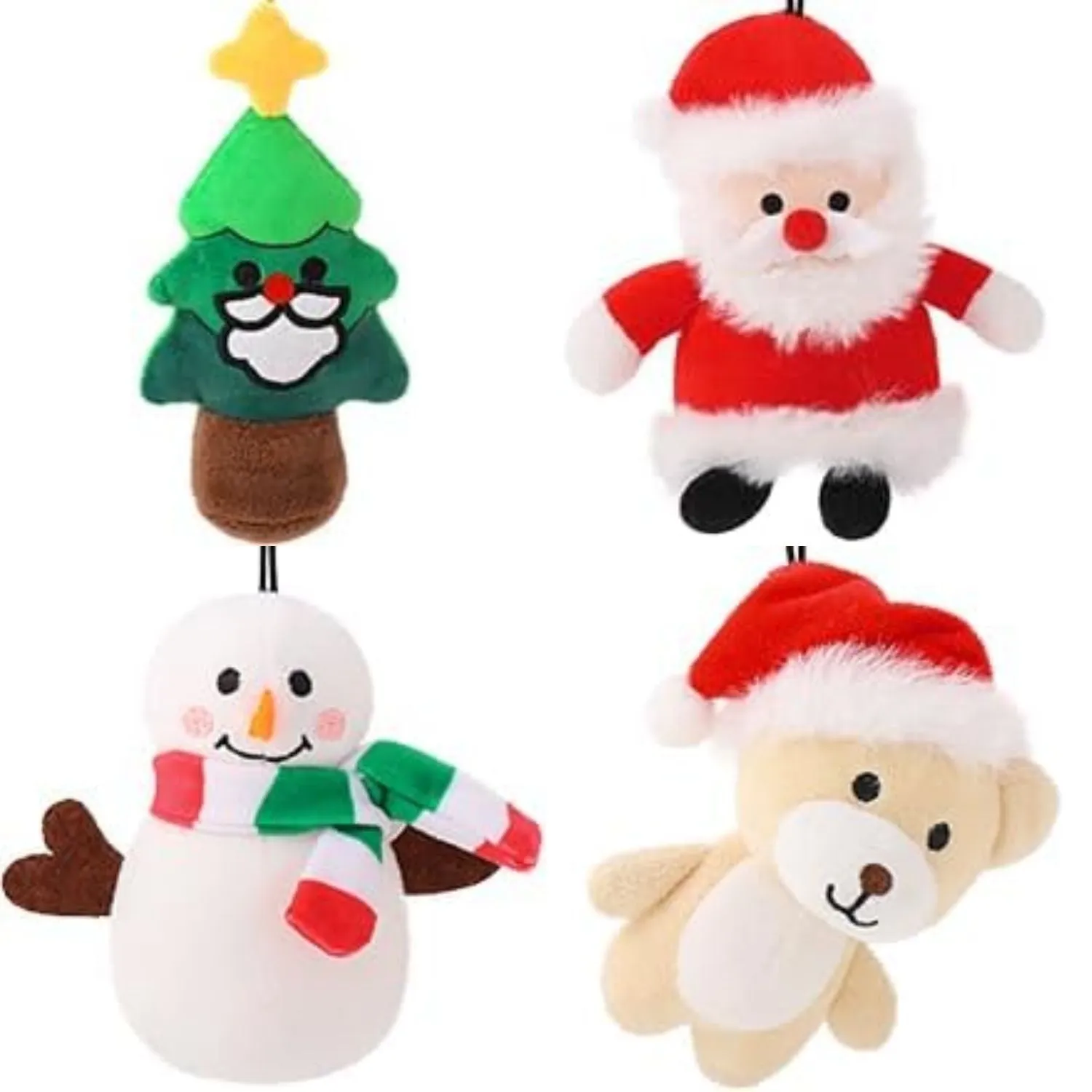 Christmas Reindeer Plush Toy Set, 15.7 Inches