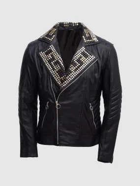 Classic Spiked Leather Jacket