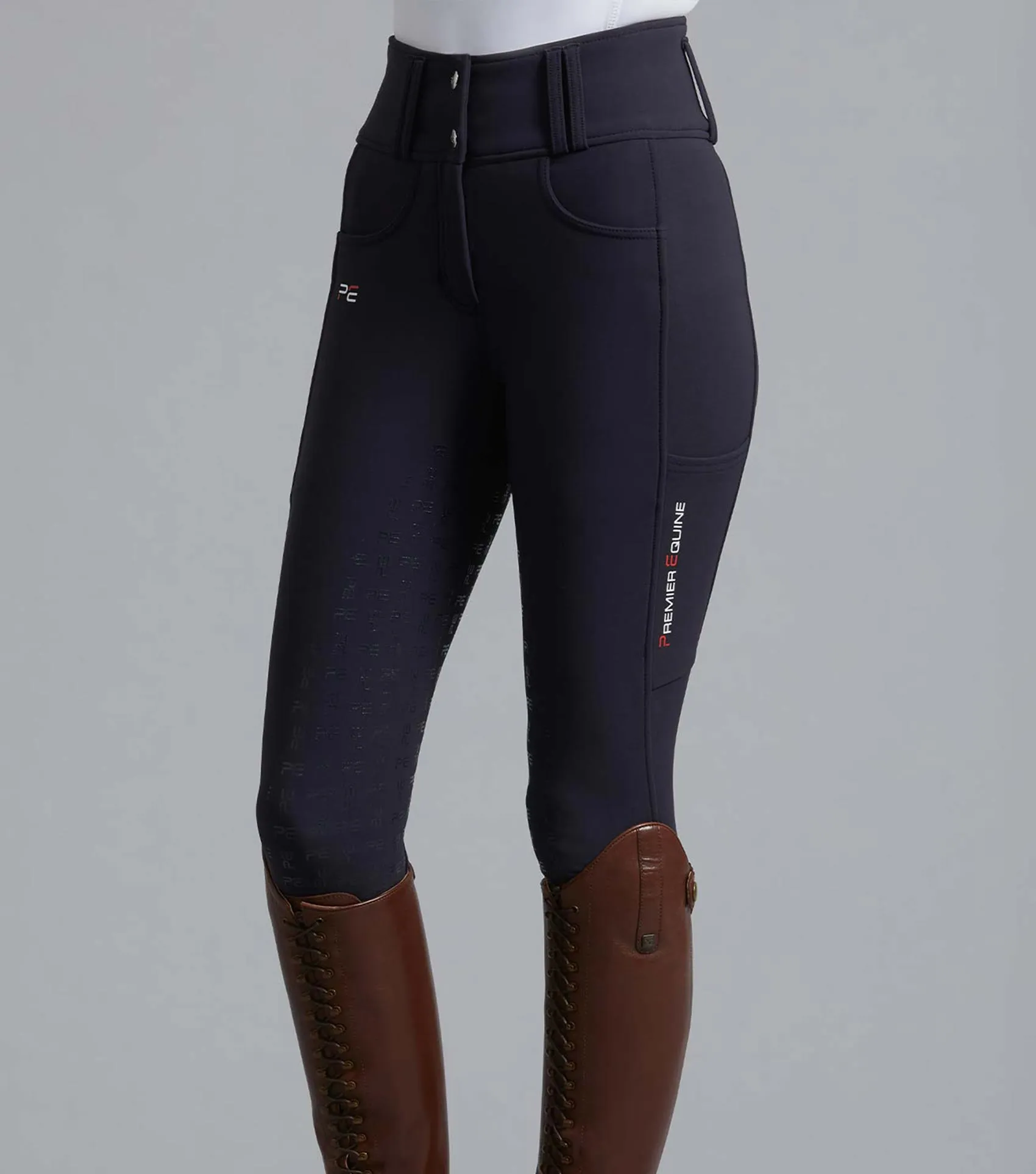 Coco II Ladies Gel Full Seat Riding Breeches Navy