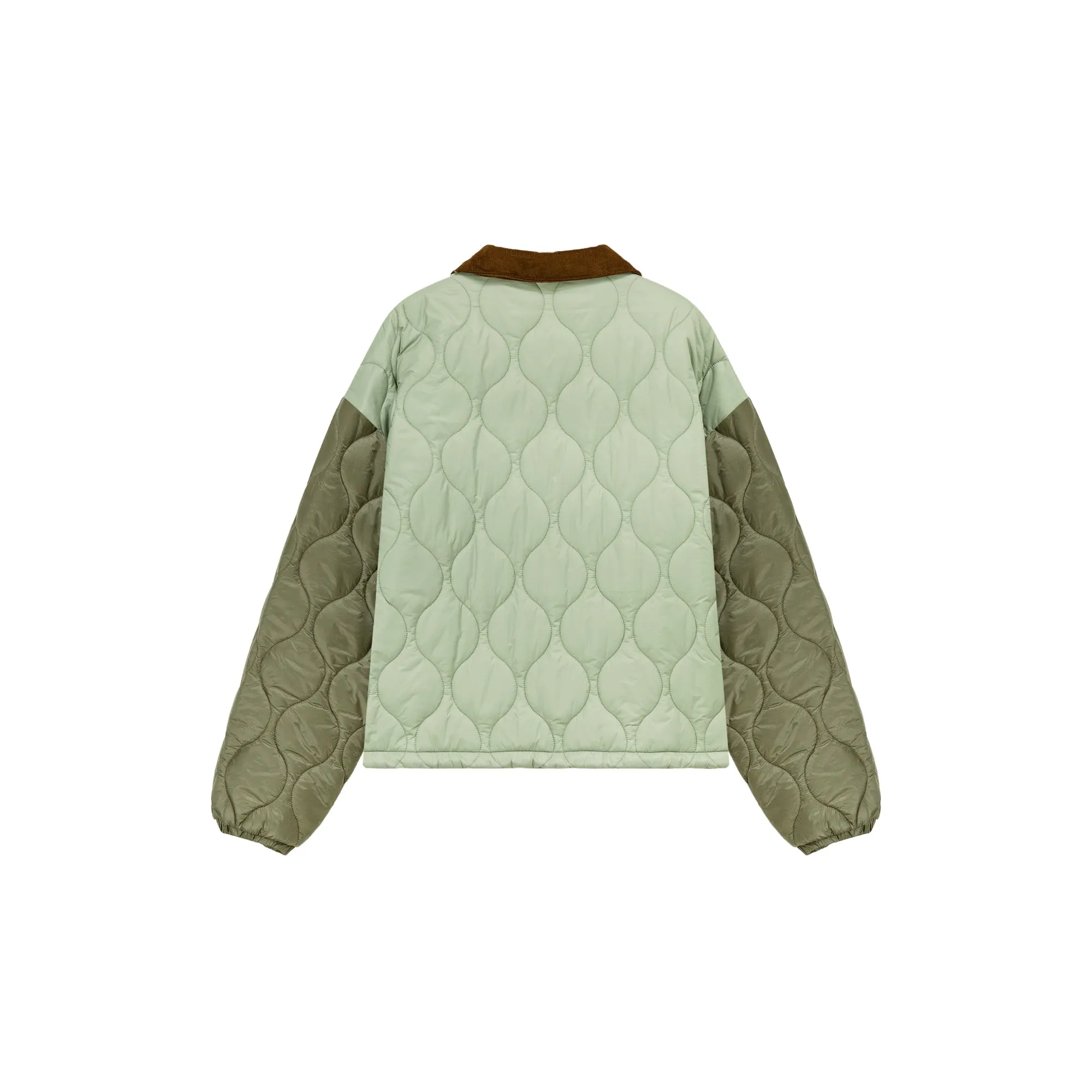 Color Matching Quilted Jacket