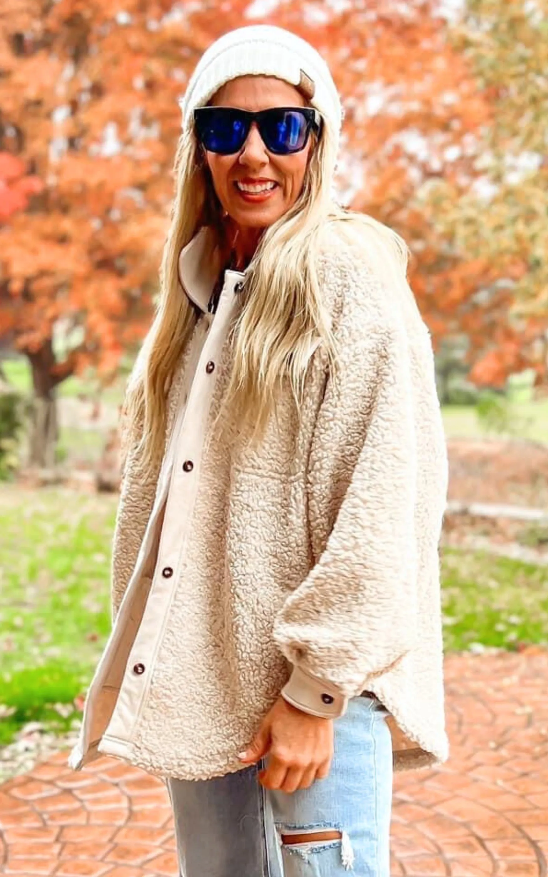 Cozy As Can Be Sherpa Jacket - Oatmeal