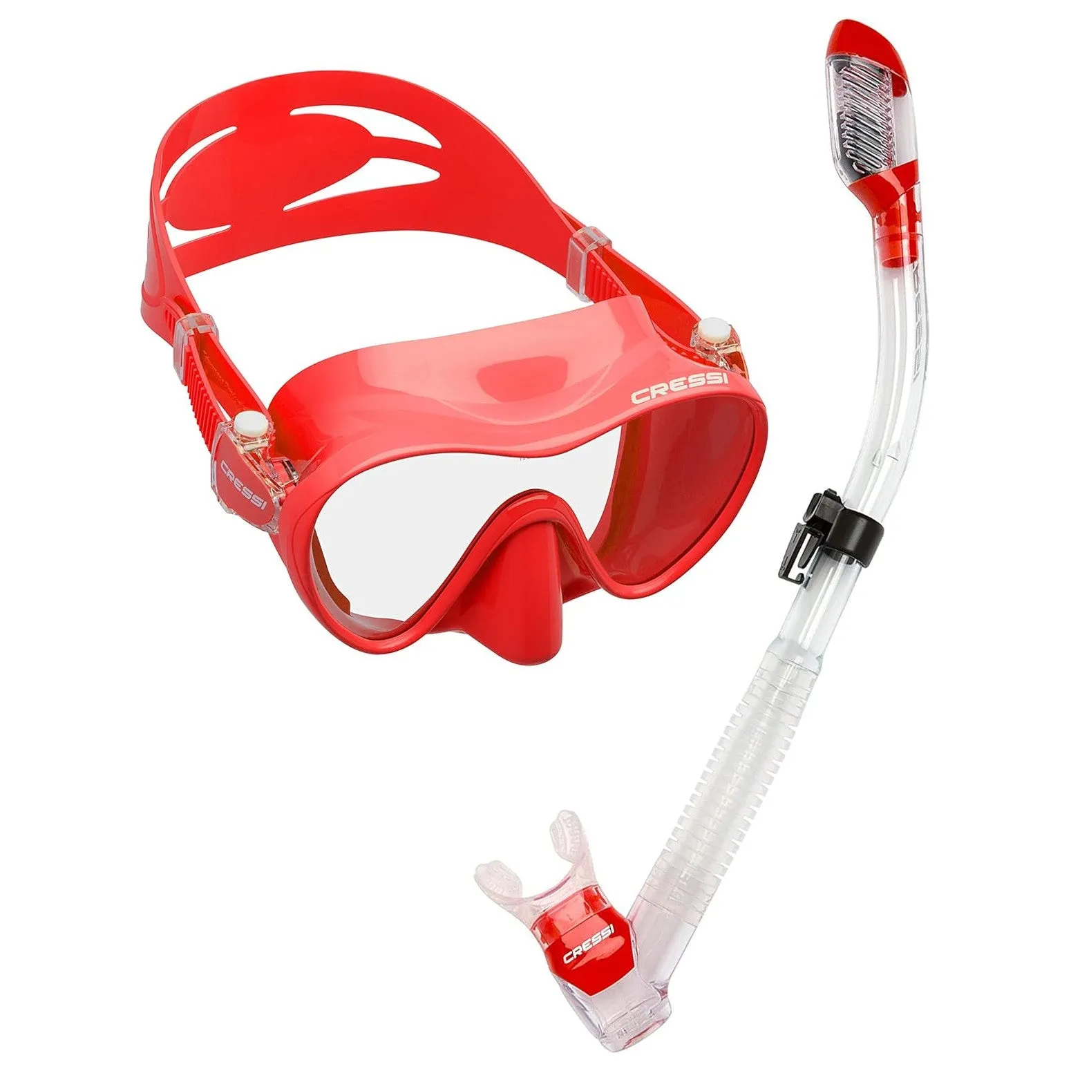 Cressi Frameless Dive Mask and Supernova Dry Snorkel Combo