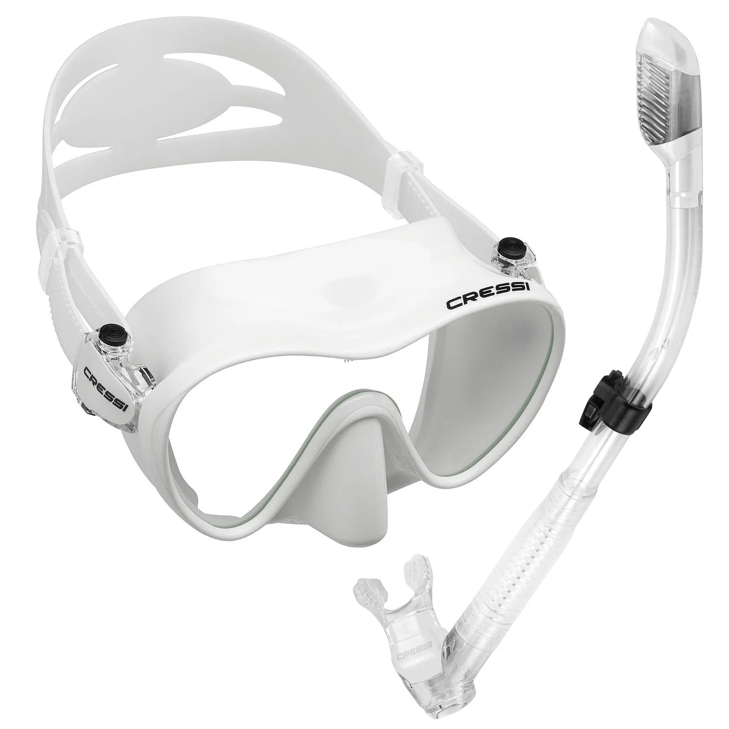 Cressi Frameless Dive Mask and Supernova Dry Snorkel Combo