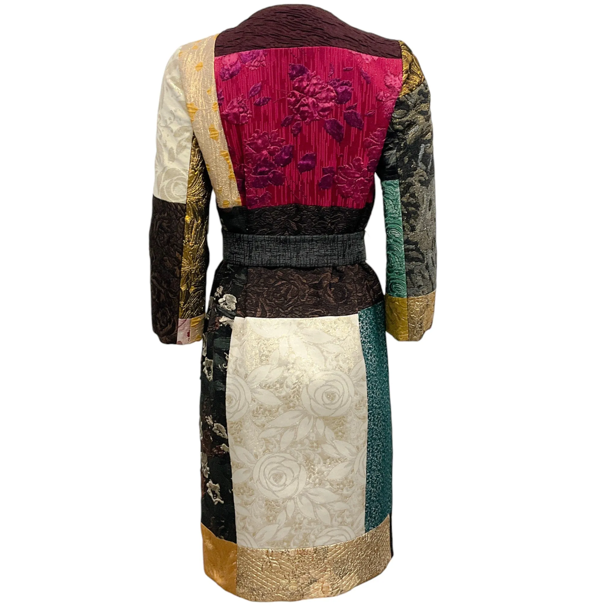 Dolce & Gabbana Brocade Patchwork Coat