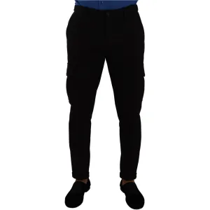 Dolce & Gabbana Elegant Black Slim Fit Cargo Pants