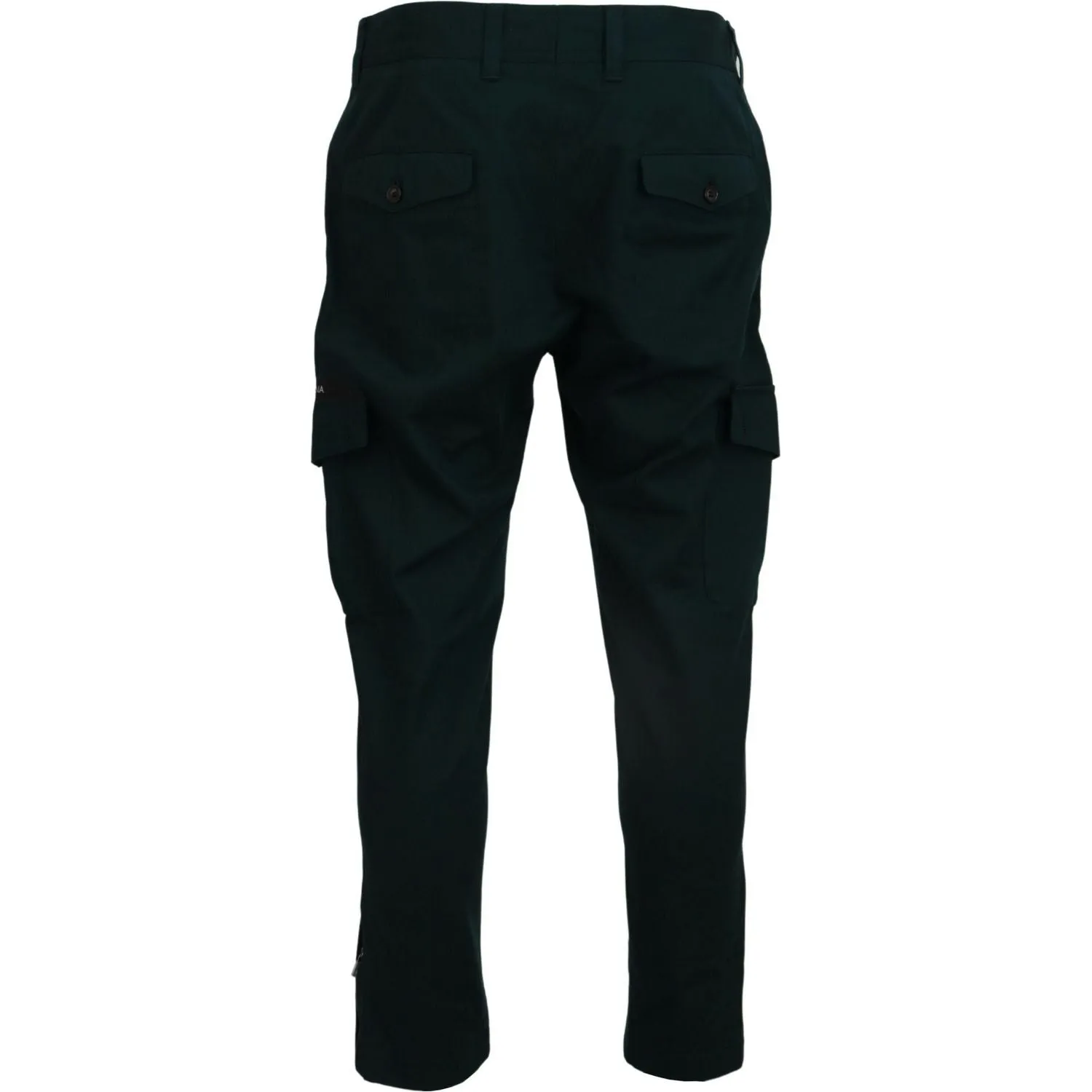 Dolce & Gabbana Elegant Green Slim Fit Cargo Jeans