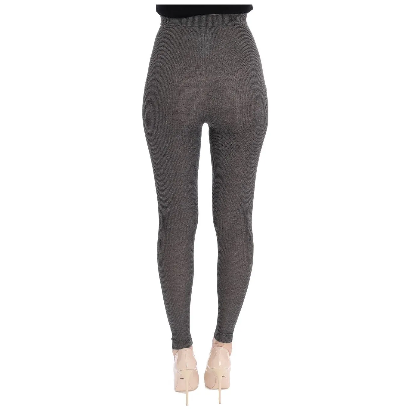 Dolce & Gabbana Elegant High Waist Cashmere Tights Pants