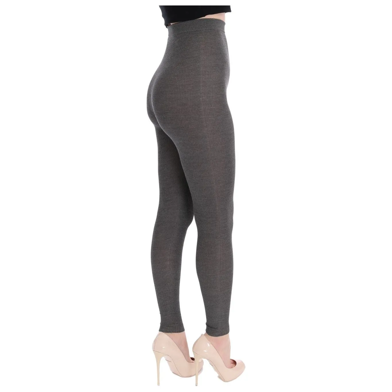 Dolce & Gabbana Elegant High Waist Cashmere Tights Pants