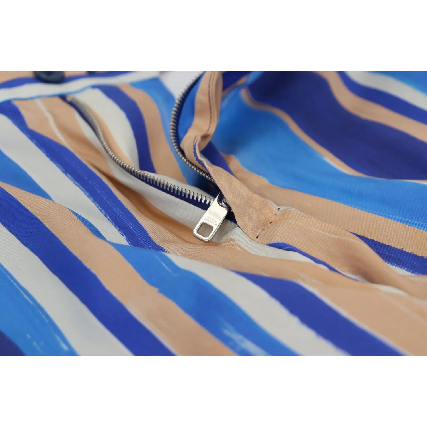 Dolce & Gabbana Sleek Striped Slim Fit Chinos