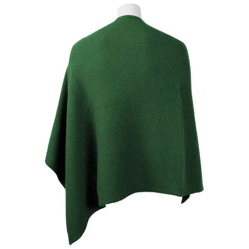 Emilio Romanelli Exquisite Cashmere V-Neck Poncho