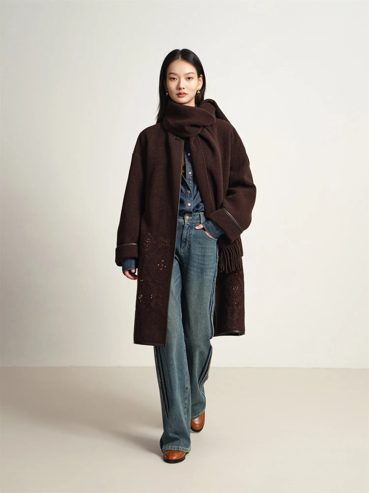 EP YAYING Yak Wool Coat