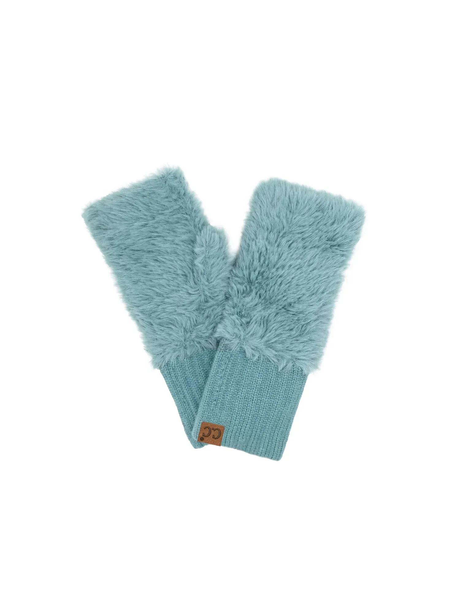 Faux Fur Fingerless Gloves