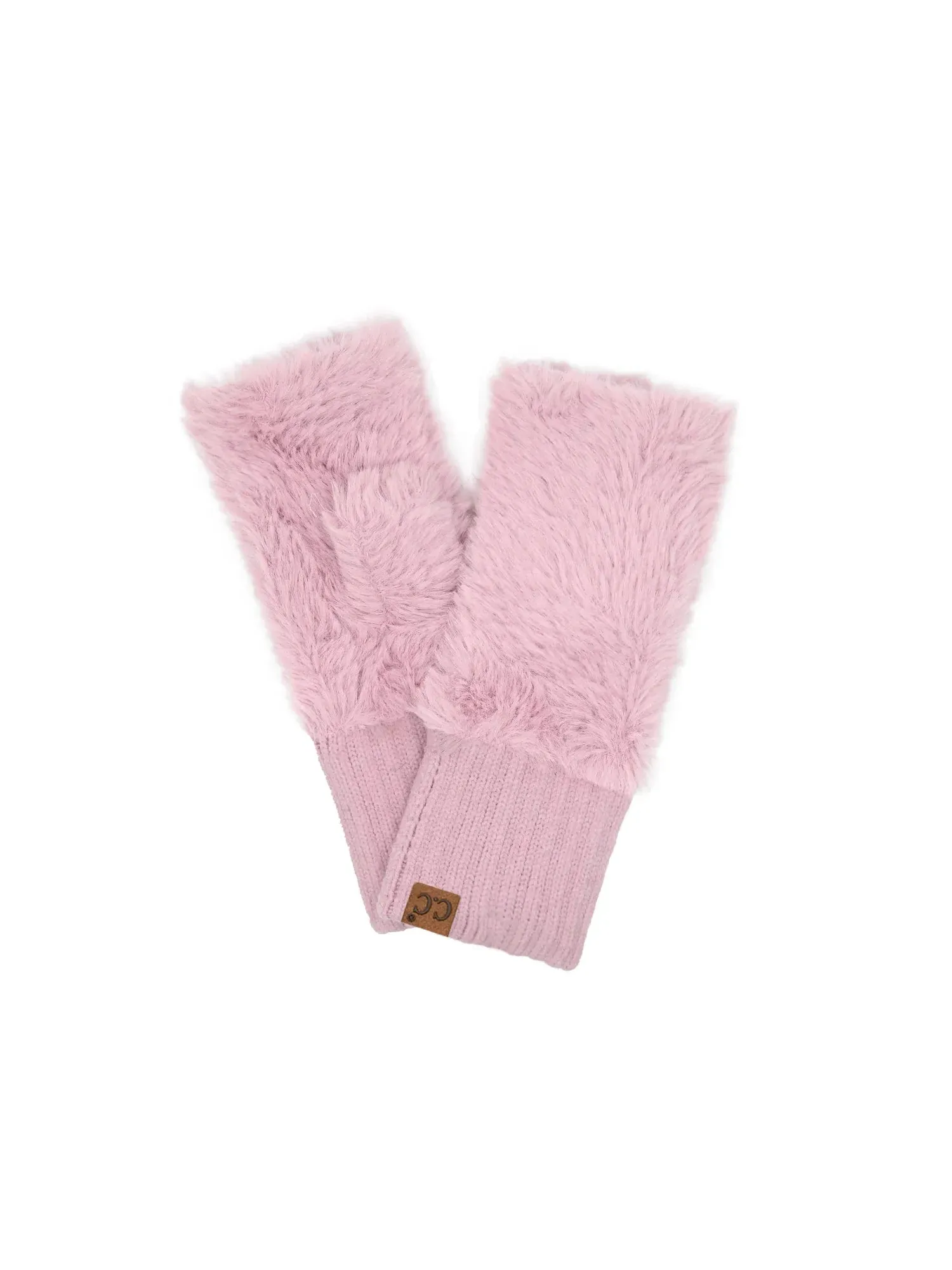 Faux Fur Fingerless Gloves