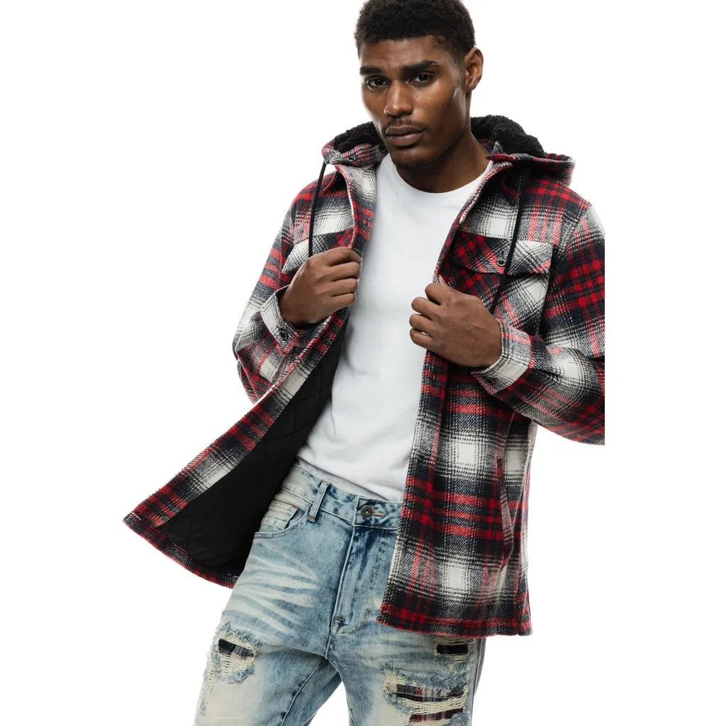 Flannel Shacket - Red