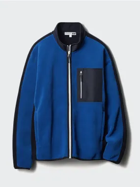 Fleece navy jacket