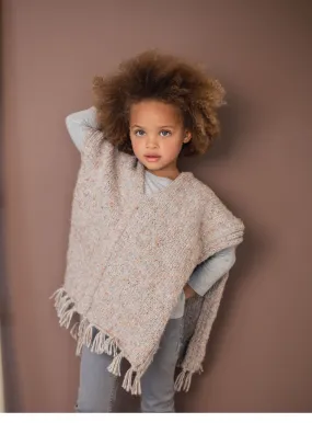 FREE Knitting Pattern -  Orion Kids Poncho