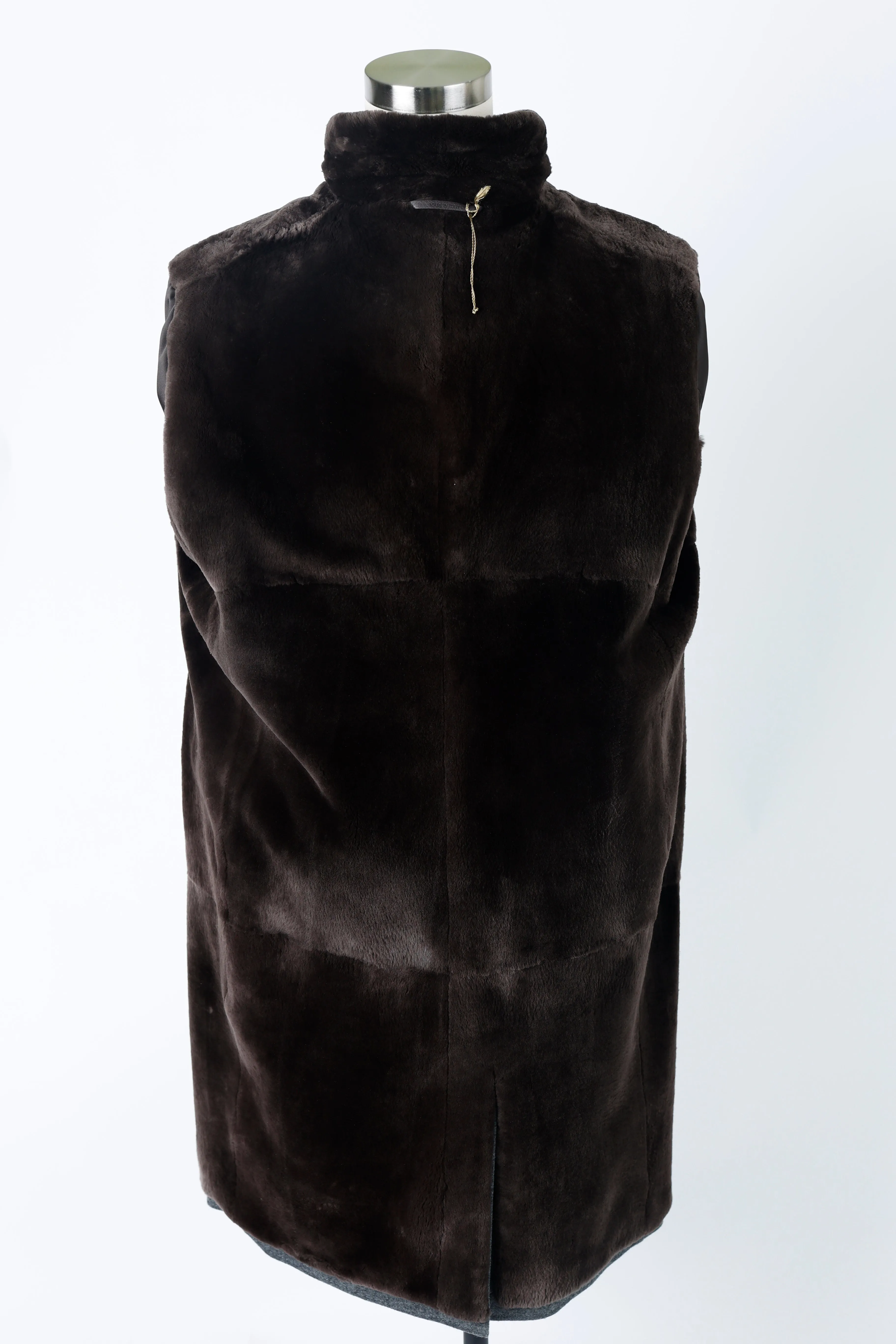 Fur Lined Cashmere Dress Coat