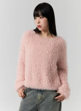 Fuzzy Knit Sweater CS313