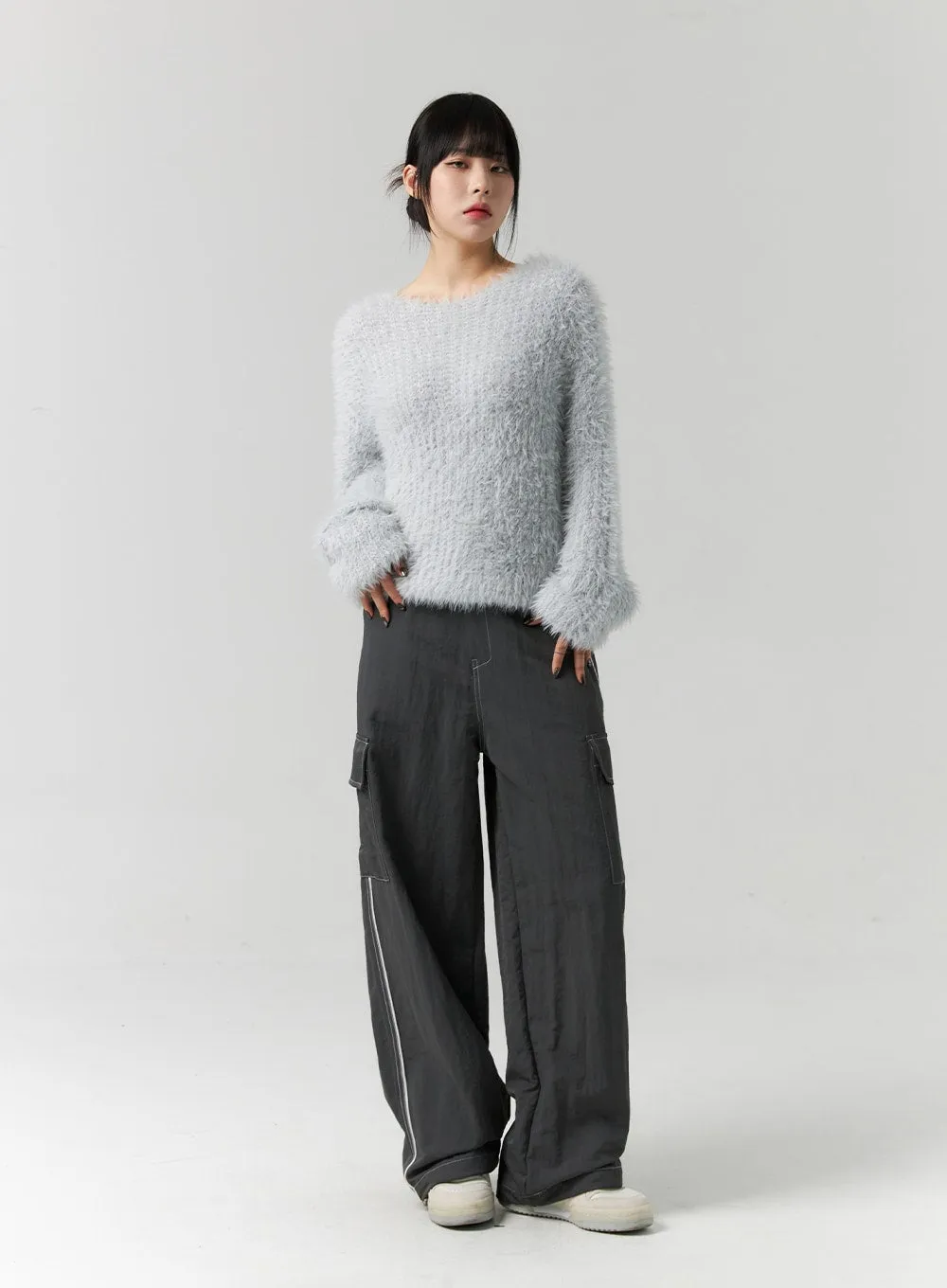 Fuzzy Knit Sweater CS313