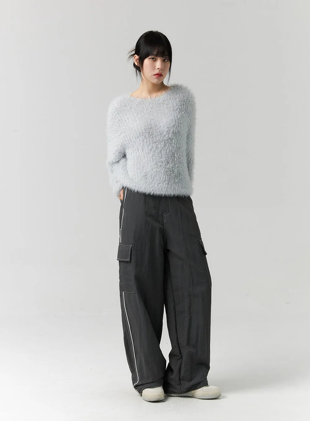 Fuzzy Knit Sweater CS313