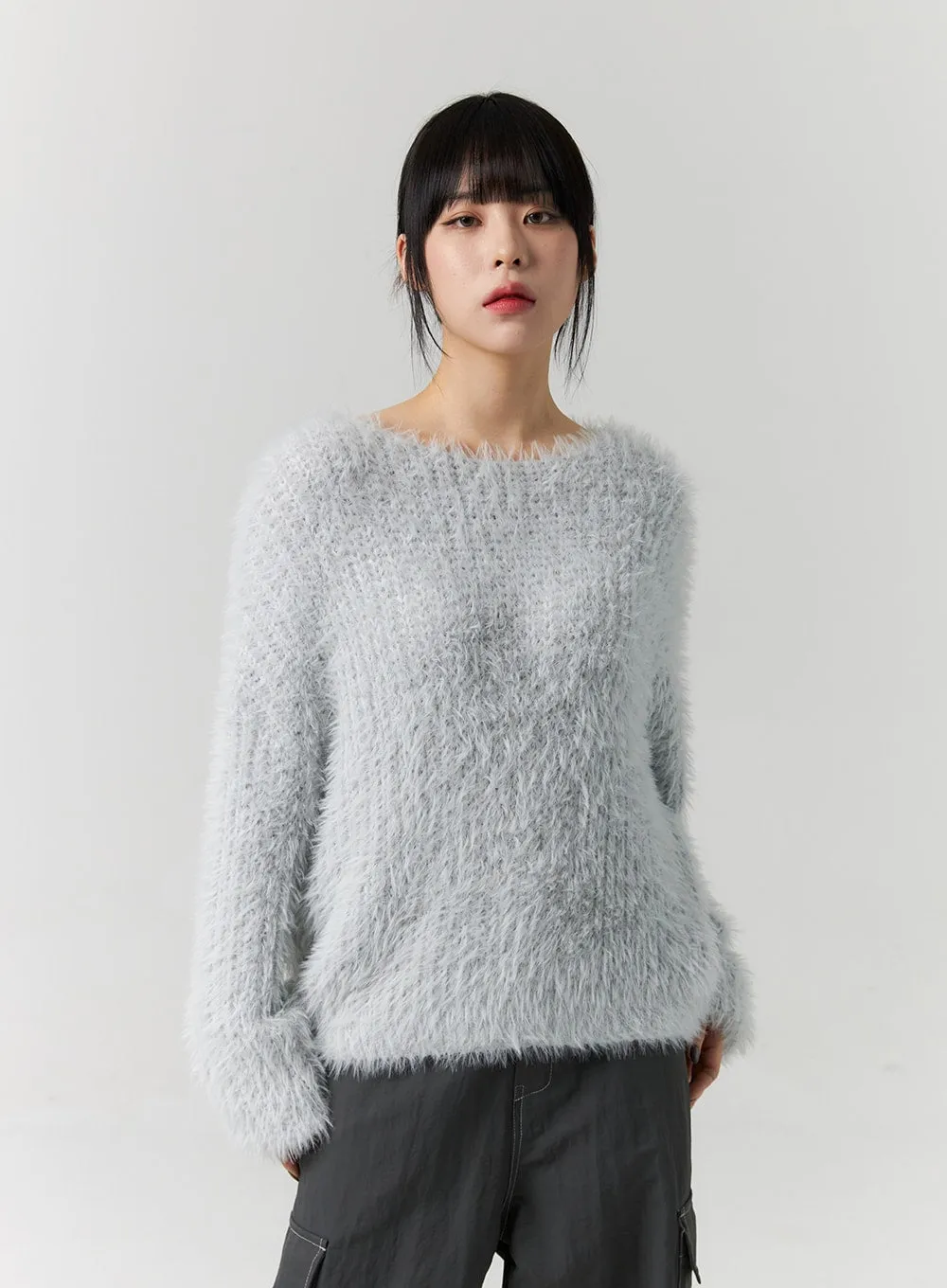 Fuzzy Knit Sweater CS313