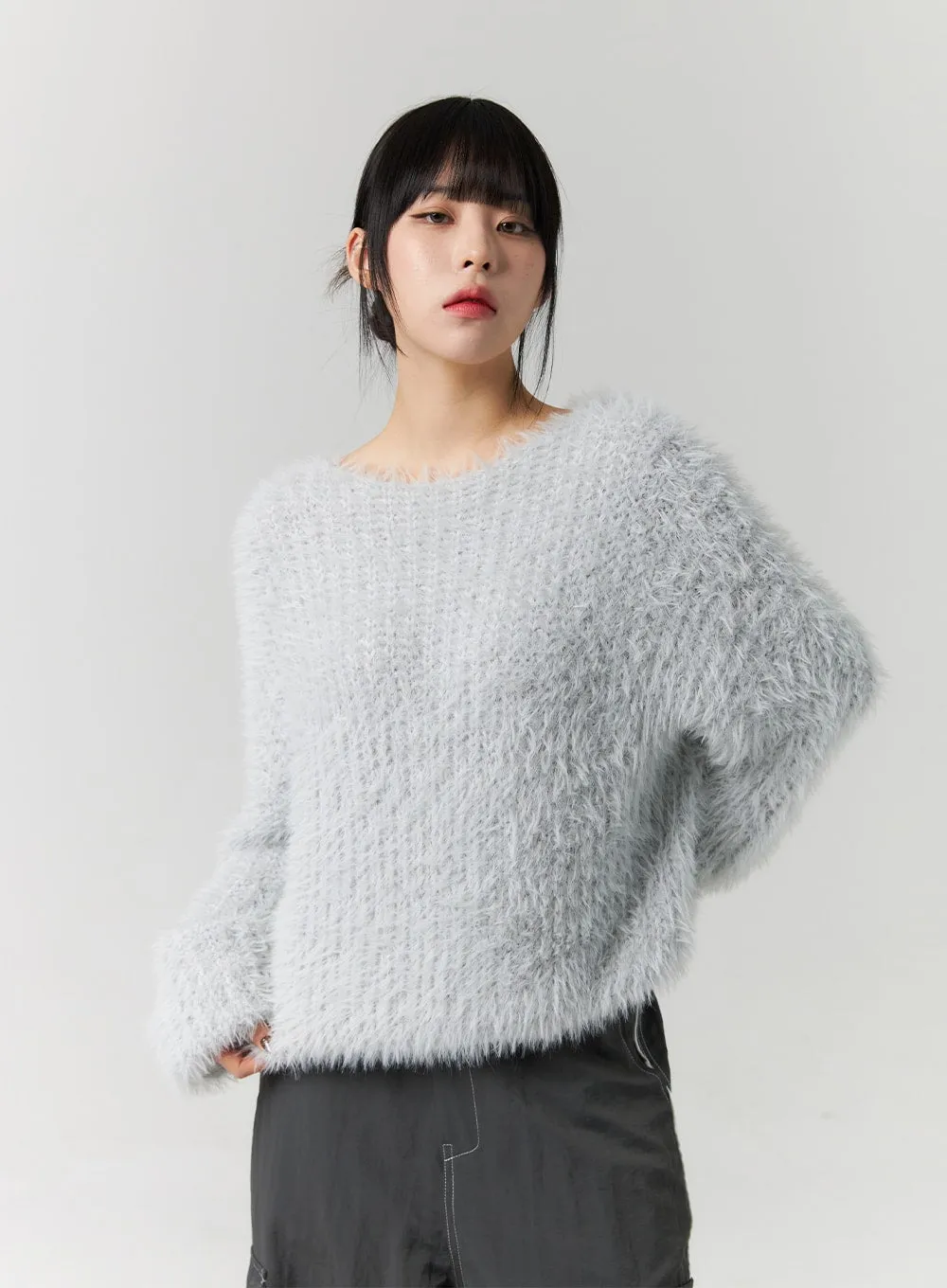 Fuzzy Knit Sweater CS313