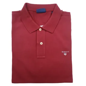 Gant Original LS Pique Burgundy Golfer