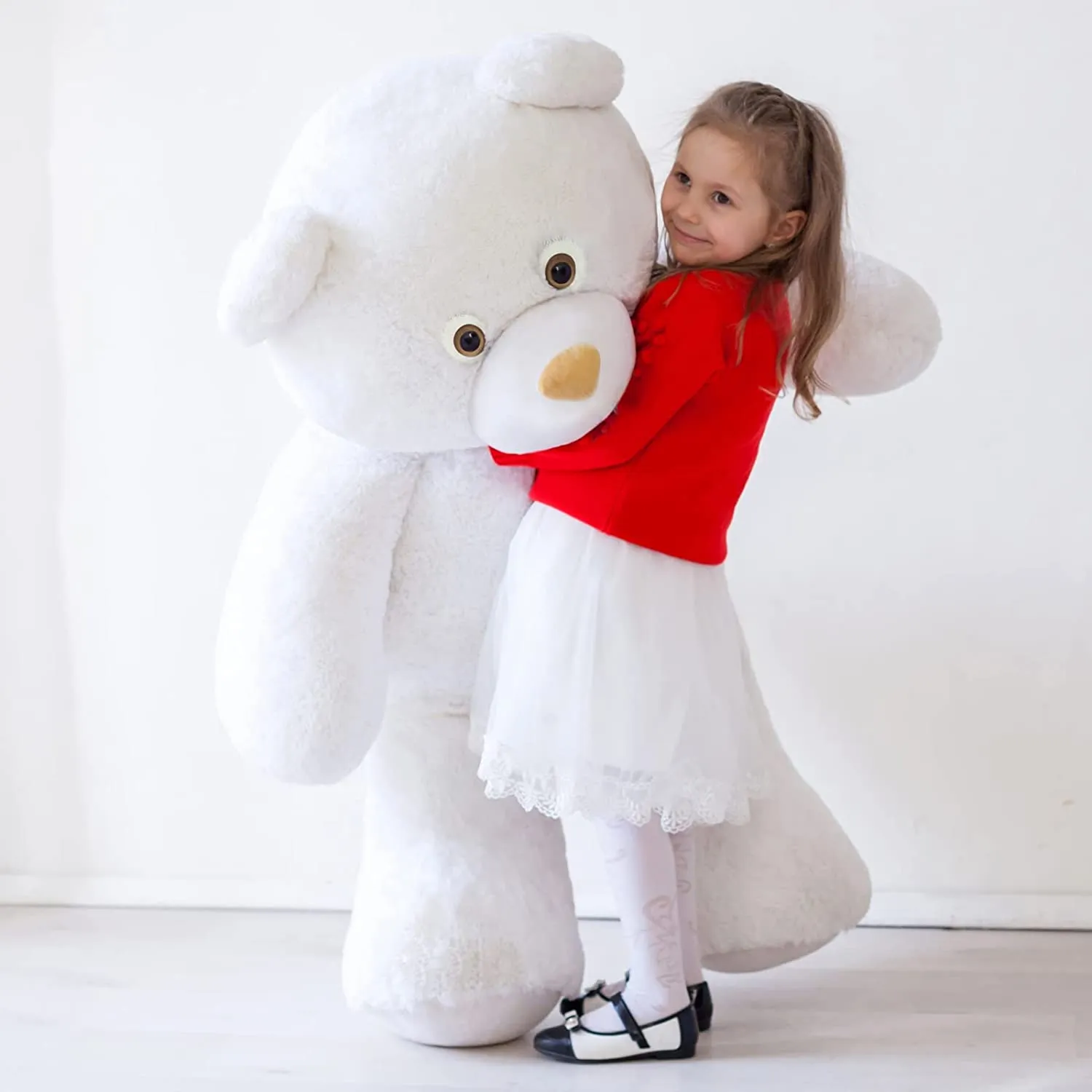 Giant Teddy Bear Stuffed Animals Plush Teddy Bear, Cream, 47 Inches