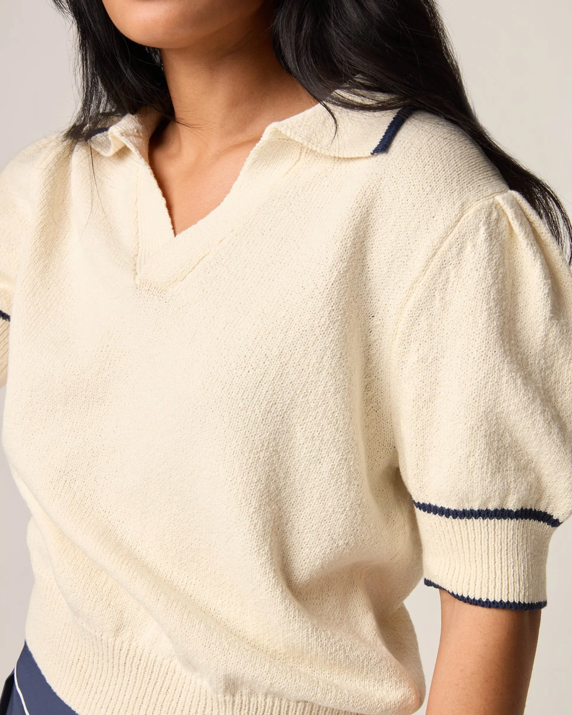 Gigi Cotton Sweater Polo